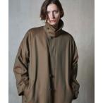 ステンカラーコート コート 「UNISEX」Prime-Over Wool Chambray Balmachan Coat/プライムオーバーウールシャ