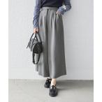 パンツ 「手洗い可能」ベルト付き ガウチョ パンツ レディース