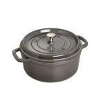 Staub ストウブ ピコ・ココット ラウンド 20cm（グレー）40509