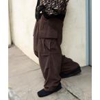 ショッピングコーデュロイ カーゴパンツ 「2色展開」コーデュロイ ワイド カーゴパンツ メンズ レディース