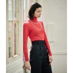 ニット カシミヤ混ソフトタッチタートルネック レディース