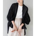 ブラウス シャツ ボリュームスリーブ シアーチュニックシャツ レディース