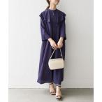 ワンピース シャツワンピース SHIPS any_「洗濯機可能」フリル ケープ ワンピース