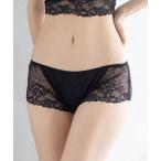 ショッピングサニタリーショーツ ショーツ シンプルレースヒップハングのサニタリー 「スフレフィットチューブブラ」 サニタリーショーツ
