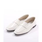 長靴 レインブーツ 「レイン対応」スクエアローファーシューズ レディース