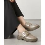 長靴 レインブーツ 「レイン対応」ボリュームソールバックルシューズ レディース