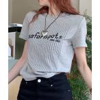 tシャツ Tシャツ バックナンバーロゴTシャツ レディース