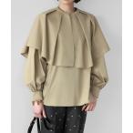 ブラウス シャツ ケープセットボリューム袖3WAYブラウス レディース