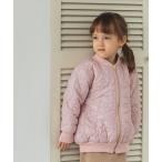 ブルゾン アウター フラワーキルティング 中綿ブルゾン キッズ 子供服 女の子