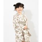 浴衣 セパレート浴衣セット 子ども キッズ 上下セット(上着+ワンピース+帯)3点セット キッズ 子供 女の子