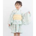 ショッピングキッズ浴衣 浴衣 セパレート浴衣セット 子ども キッズ 上下セット（上着＋ワンピース＋帯）3点セット キッズ 子供 女の子
