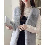 ベスト ジレ ふわふわ肌触り抜群♪ ファーベスト ・ジレ レディース