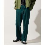  слаксы [ZOZO ограничение ]SERGE STRETCH FLARE PANTS / волна стрейч flair слаксы / талия боковой резина мужской 