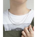 ネックレス ダブルチェーンネックレス レディース