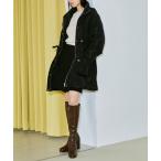 ダウンコート ダウンジャケット 2WAYフードウエストマークダウン レディース