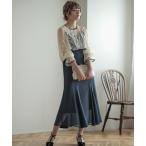 ドレス レースコンビマーメイドドレス