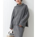 レディース ニット 「WEB限定」ハミルトンNYターンカフスプルオーバーニット