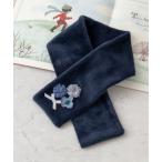 ショッピングマフラー マフラー お花とリボンのもこもこマフラー キッズ 子供 女の子