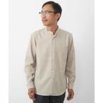 シャツ ラナテックオックスバンドカラーシャツ メンズ