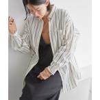 チュニック ドビーストライプシャツチュニック レディース