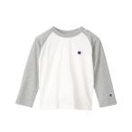 tシャツ 「Champion/チャンピオン」キッズ ベーシック ラグランロングスリーブTシャツ キッズ 子供服 男の子 女の子