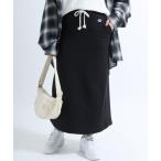 スカート Champion（チャンピオン）ワンポイントロゴ裏毛スウェットロングスカート レディース