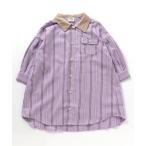 ショッピングシャツワンピ ワンピース 「一部リンクコーデ可能」スタンダードシャツワンピ キッズ 子供服 女の子