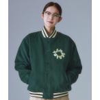 スタジャン 「mahagrid/マハグリッド」THROW UP VARSITY JACKET/サークルロゴデザイン スタジャン レディース メンズ