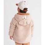 ショッピングミキハウス ブルゾン アウター もこくま顔ドン ボアジャンパー 「フード取り外しOK」 キッズ 子供服 男の子 女の子