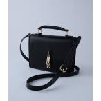 ショルダーバッグ Metal Hook  Mini Shoulder Bag/メタルフック 合皮 スクエアミニ ショルダーバッグ メンズ レディース