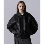 ショッピングブルゾン ジャケット ブルゾン メンズ 「CLEL」Vintage Design Fake Leather Blouson/ヴィンテージデザイン フェイクレザー