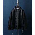 ジャケット ブルゾン メンズ Synthetic Leather Oversized Blouson/フェイクレザー オーバーサイズ ブルゾン コーチ