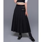 スカート belted pleats long skirt/ベルトプリーツロングスカート