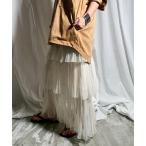 スカート TULLE TIERED SKIRT
