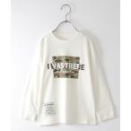 tシャツ ボックス迷彩柄ロンT(120~160cm) キッズ 子供服 男の子 女の子