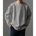 tシャツ Tシャツ メンズ 「MAISON CLUB」オーバーサイズボーダーカットソー GUILDO RA ライク Shirt バスクシャツ