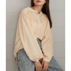 ブラウス シャツ ボリュームスリーブギャザーブラウス レディース