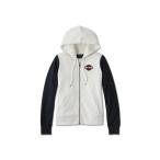 パーカー バー&シールドジップフロントフーディ― レディース