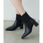 ブーツ ポインテッドソックスショートブーツ レディース
