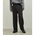 スラックス ウールブレンドワイドパンツ メンズ レディース