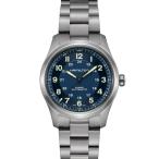腕時計 HAMILTON 「ハミルトン」 腕時計 Khaki Field （カーキ フィールド） Titanium オート 自動巻き 38MM ブルー