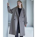 チェスターコート コート 「SERACE」Loose silhouette melton long double chester coat / ルーズ