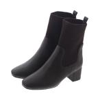 ブーツ 「WEB限定」リブニットコンビショートブーツ(210-20370)JELLY BEANS(ジェリービーンズ) レディース