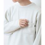 tシャツ フェイクスエード クルーネック ロングスリーブ Tシャツ メンズ