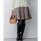 スカート ネコアシツイードセミフレア スカート