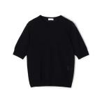 ニット セーター スーパーエクストラファインウール ハーフスリーブプルオーバー レディース