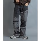 ジーンズ 10ozデニム カットオフ ランダムスイッチ フリンジ パンツ メンズ レディース