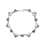 ブレスレット シルバー925スカルブレスレット メンズ レディース