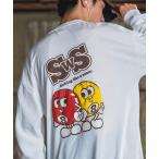 ショッピングロンt tシャツ Tシャツ メンズ 「SIDEWAY STANCE」オリジナル グラフィック プリント ロンT