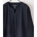 tシャツ Tシャツ メンズ 「ZEROSTAIN/ゼロステイン」汗染みの目立たないTシャツ　キーネック　ロンT 　撥水　防汚　UVカット　紫外線対策